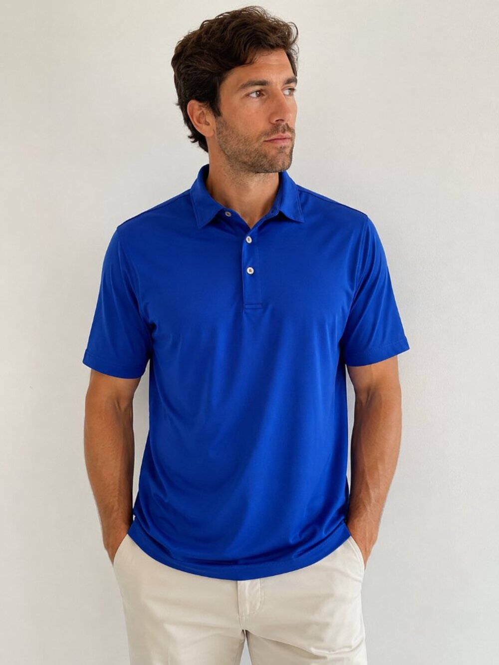 Peter Millar Summer Comfort Blue Performance Polo Shirt XL